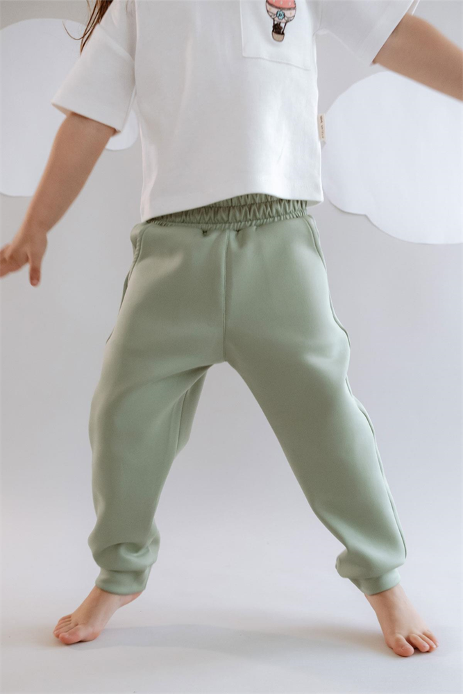 Girl Child Cuffed Hem Sweatpants 871 Pistachio Green